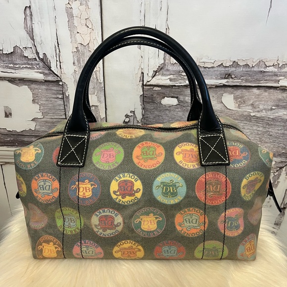 Dooney & Bourke Vintage Medallion Print Coated Canvas Bag - Picture 2 of 9